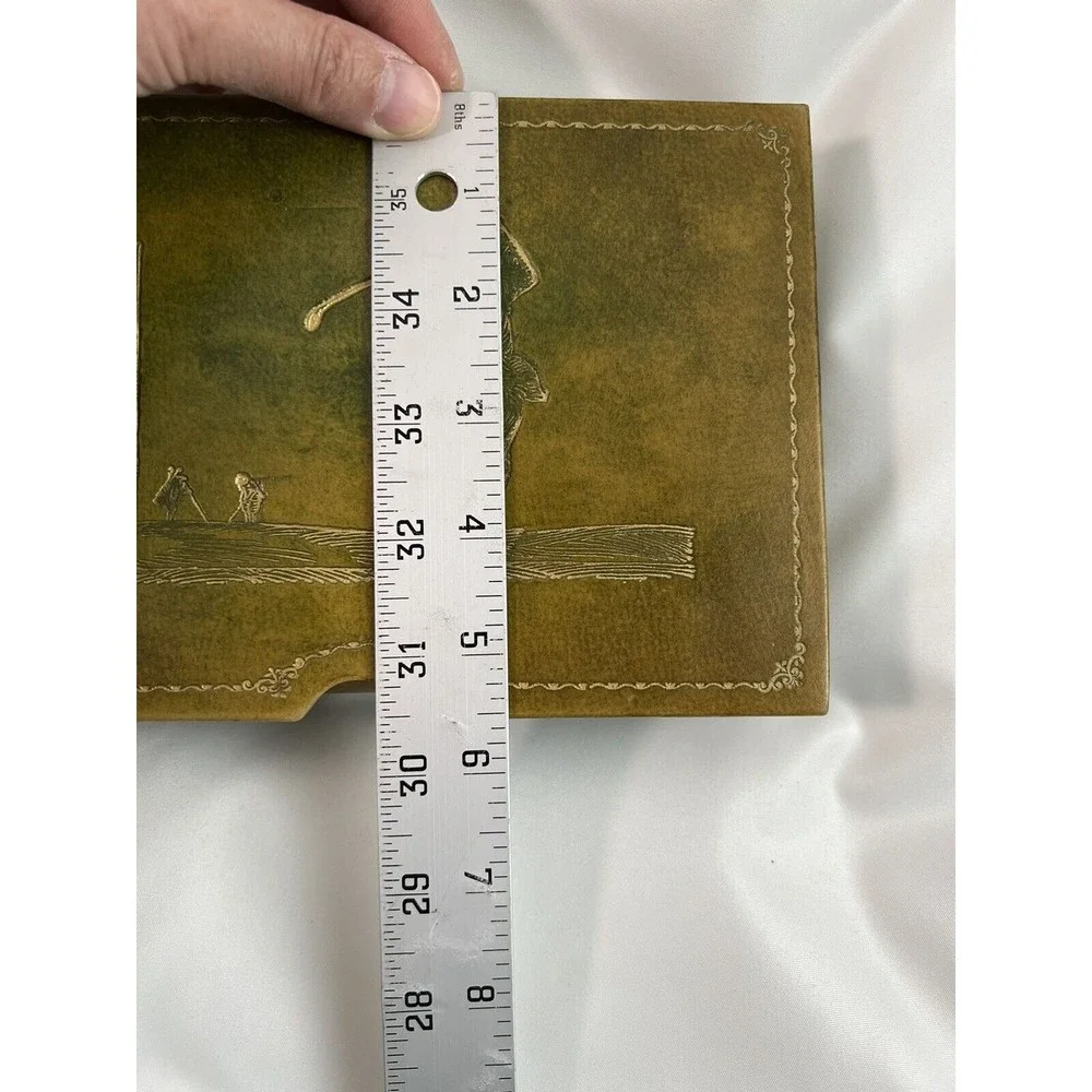 VTG Collectible‎ ceramic Unique Book Shape Jewelry/Decorative/business card Box